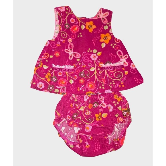 [[CHILDREN'S PLACE]] Corduroy Floral Dress & Bloomers Set 0-3 Months - Picture 6 of 12